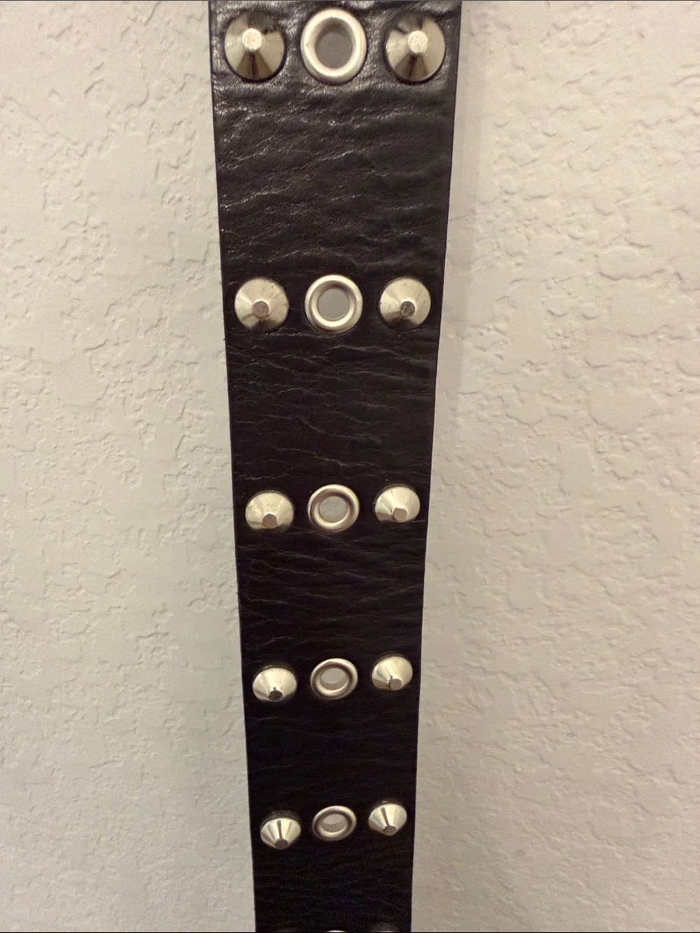 MICHAEL Michael Kors Black Leather Studded Belt